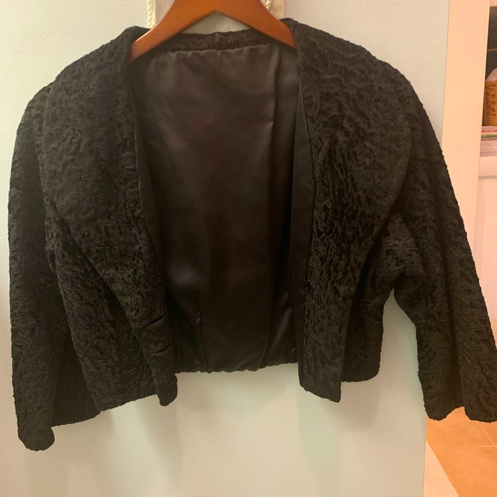 Vintage black bolero jacket sz s